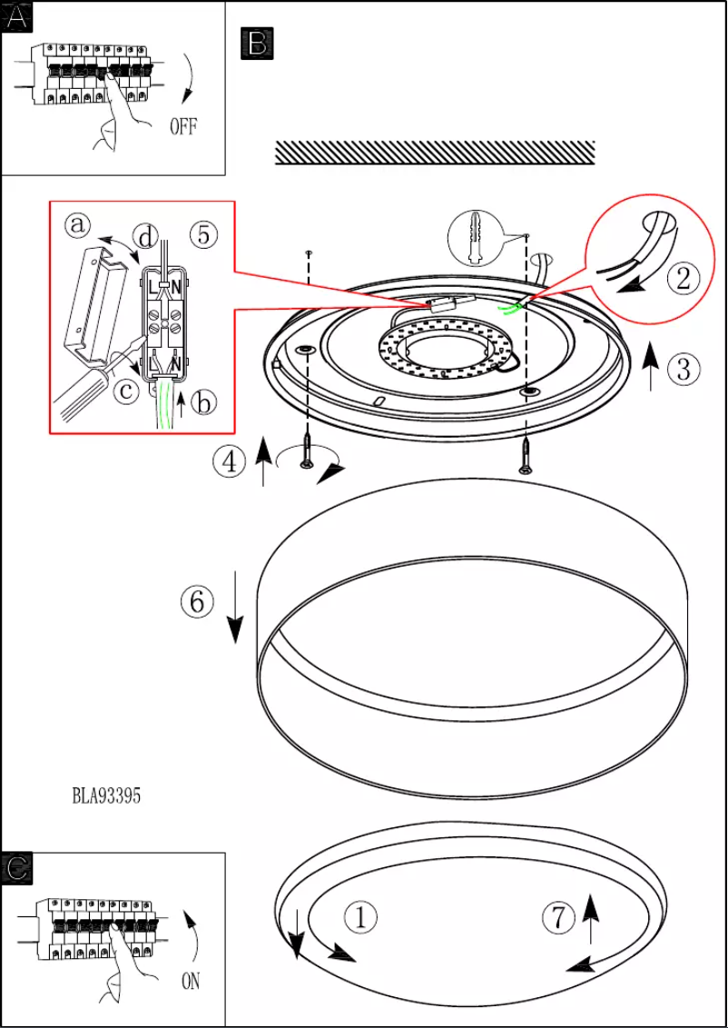 Página nº 1 - Manual de usuario Eglo Palomaro
