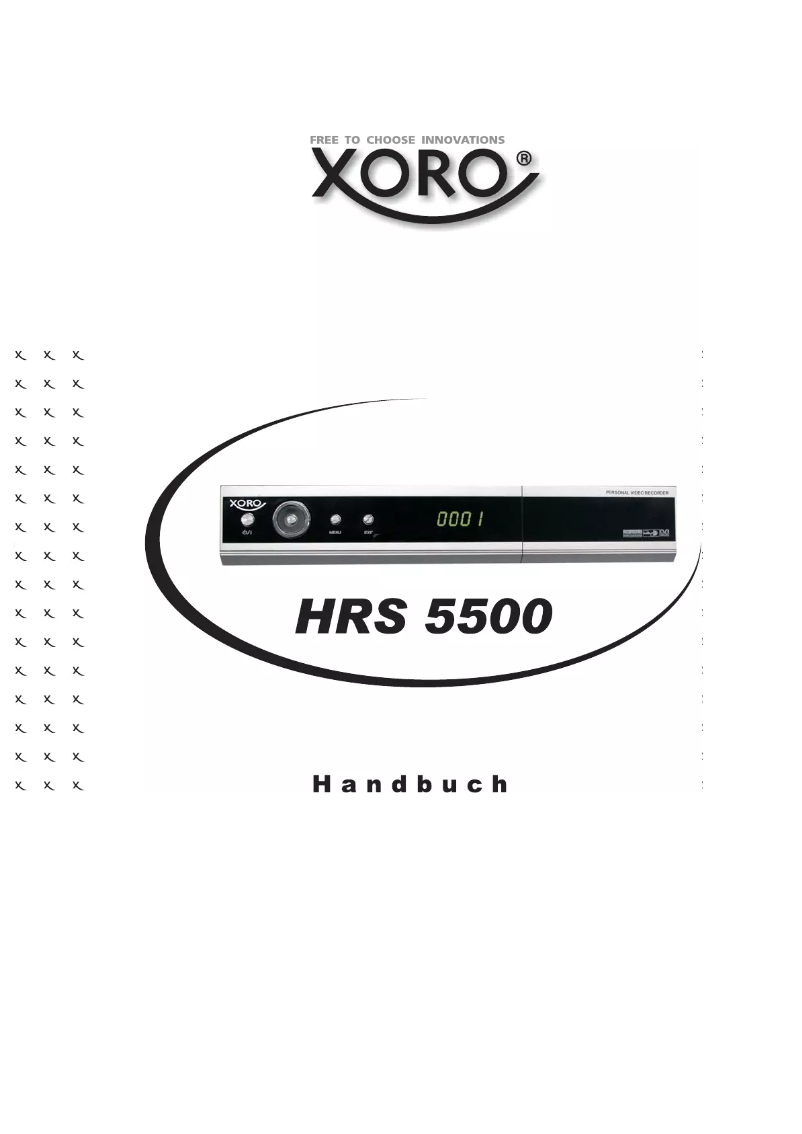 Imagen de la primera página del manual del dispositivo HRS 5500