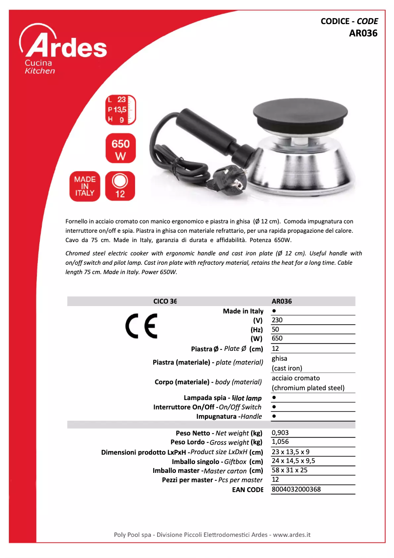 Imagen de la primera página del manual del dispositivo DSC6936