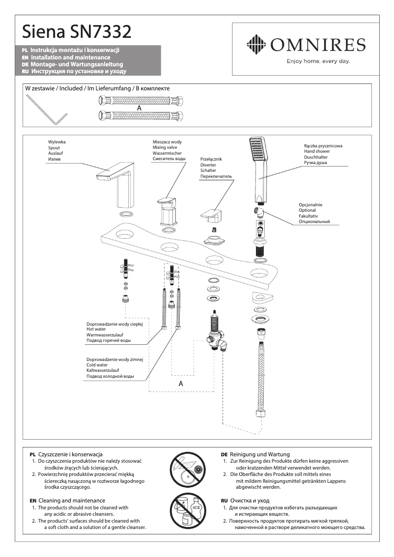 Página 1 del manual Manual de usuario Omnires Siena SN7332