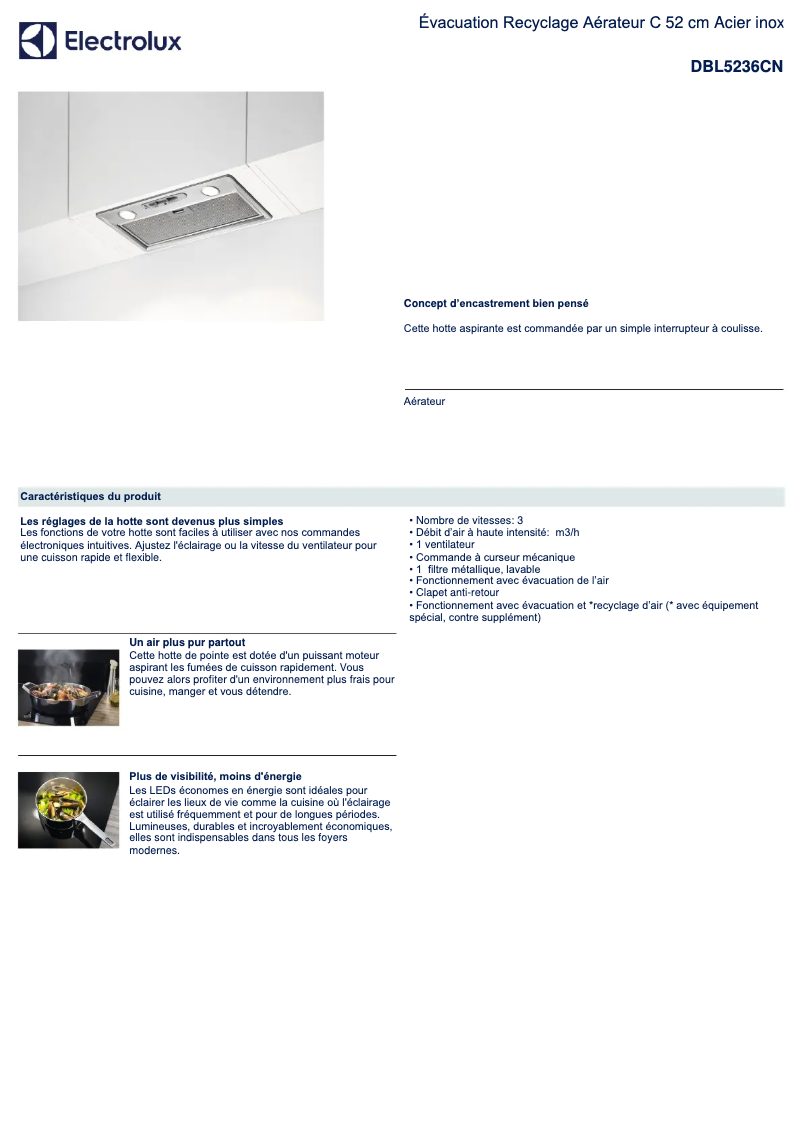 Imagen de la primera página del manual del dispositivo DBL5236CN