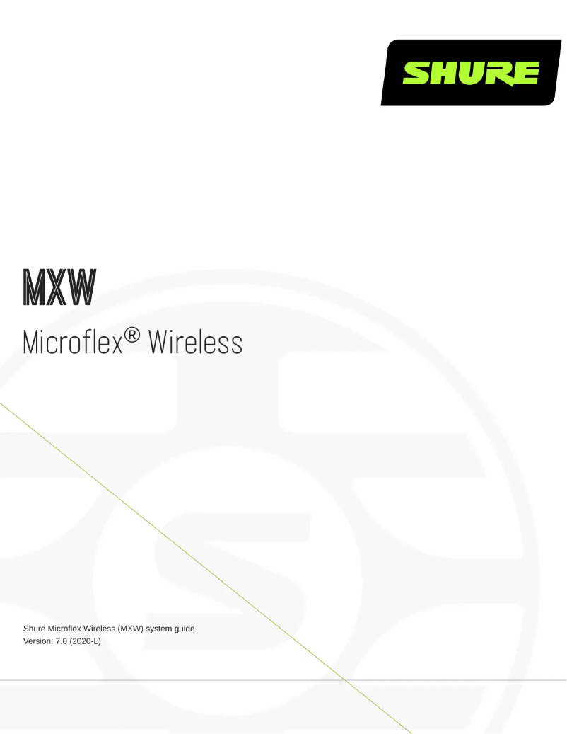 Imagen de la primera página del manual del dispositivo Microflex MXW2