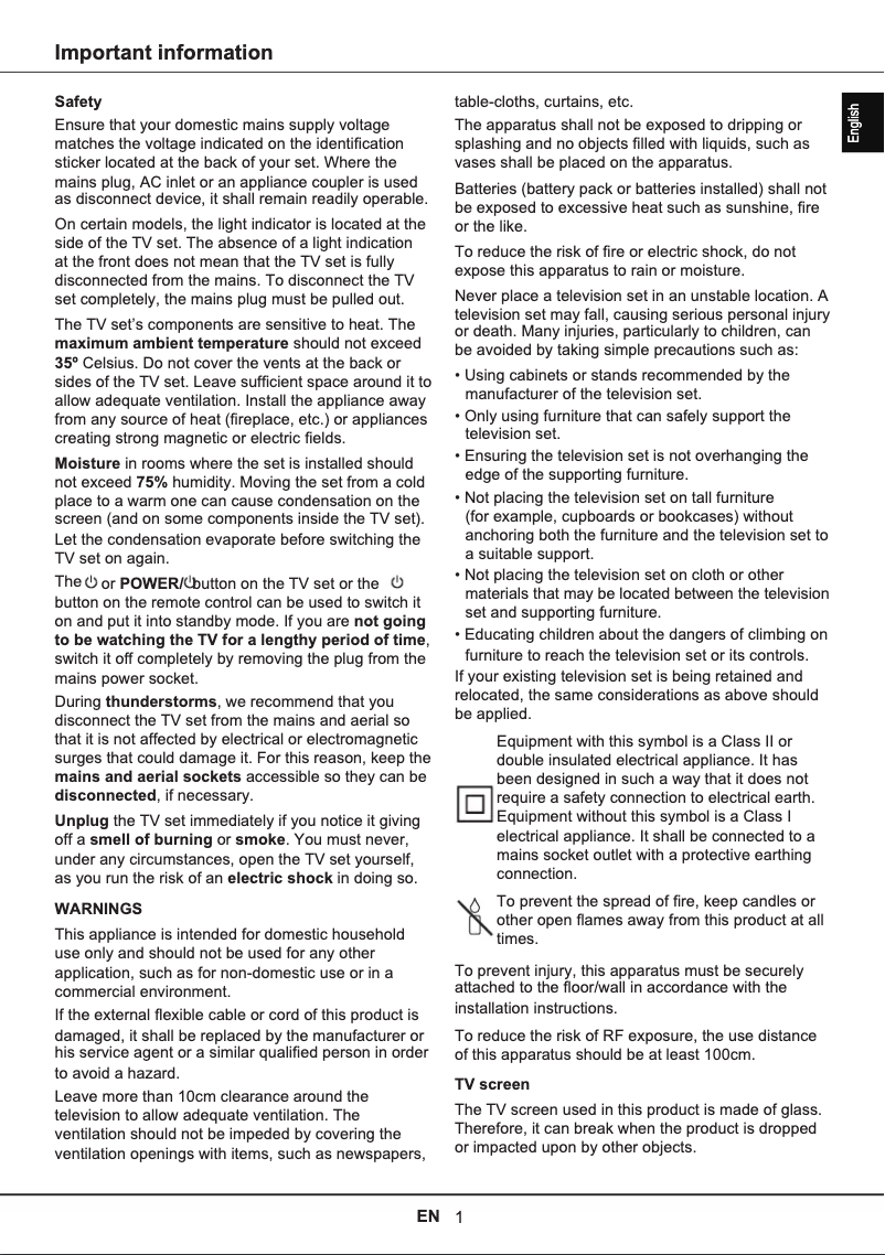 Página 1 del manual Manual de usuario TCL U65P6096