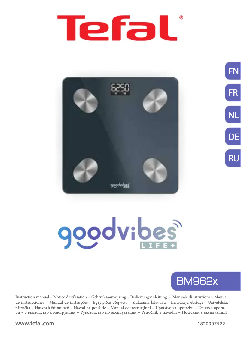 Imagen de la primera página del manual del dispositivo Goodvibes Life+ BM9620