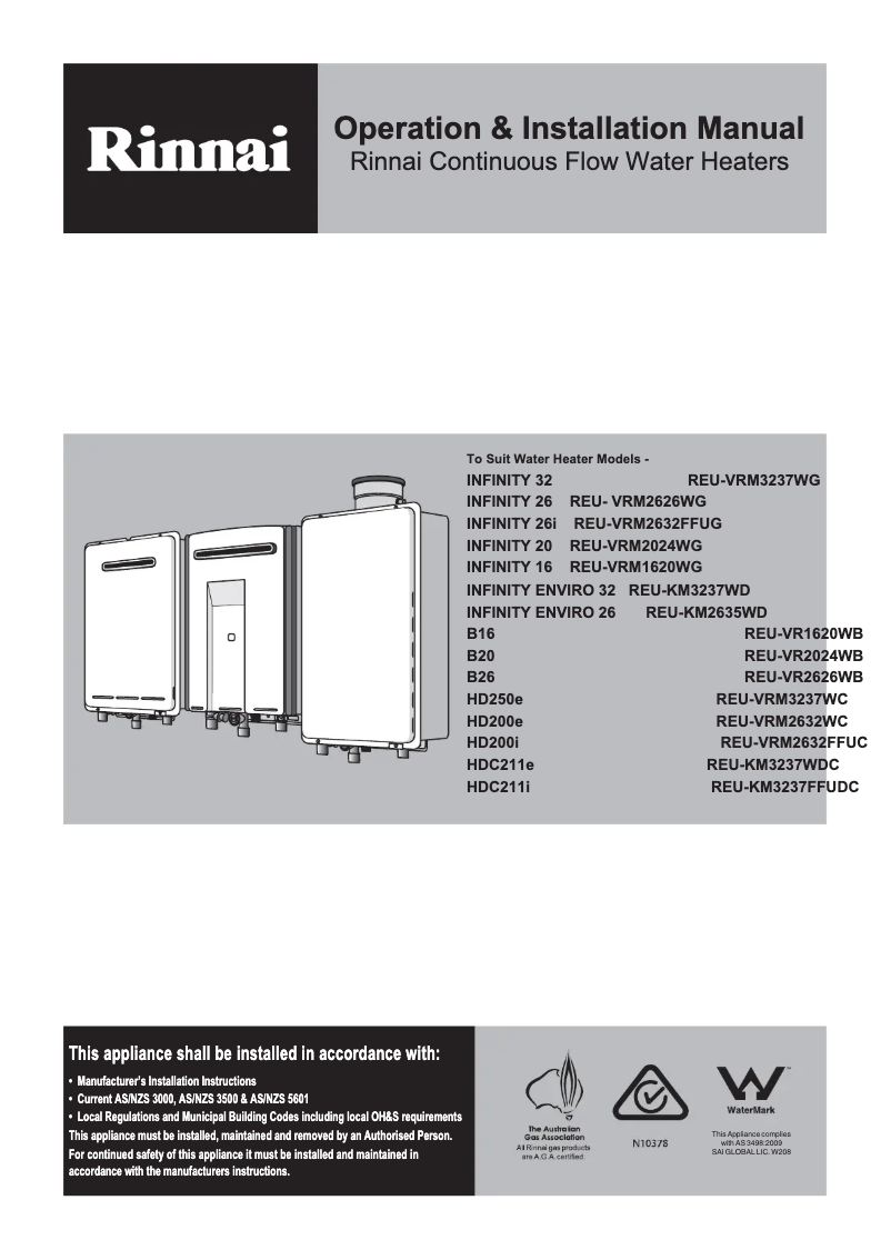 Imagen de la primera página del manual del dispositivo Infinity 26