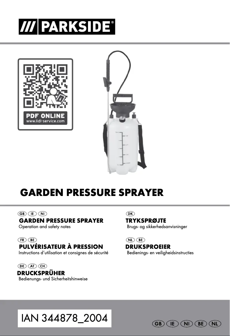 Página 1 del manual Manual de usuario Parkside HG05659