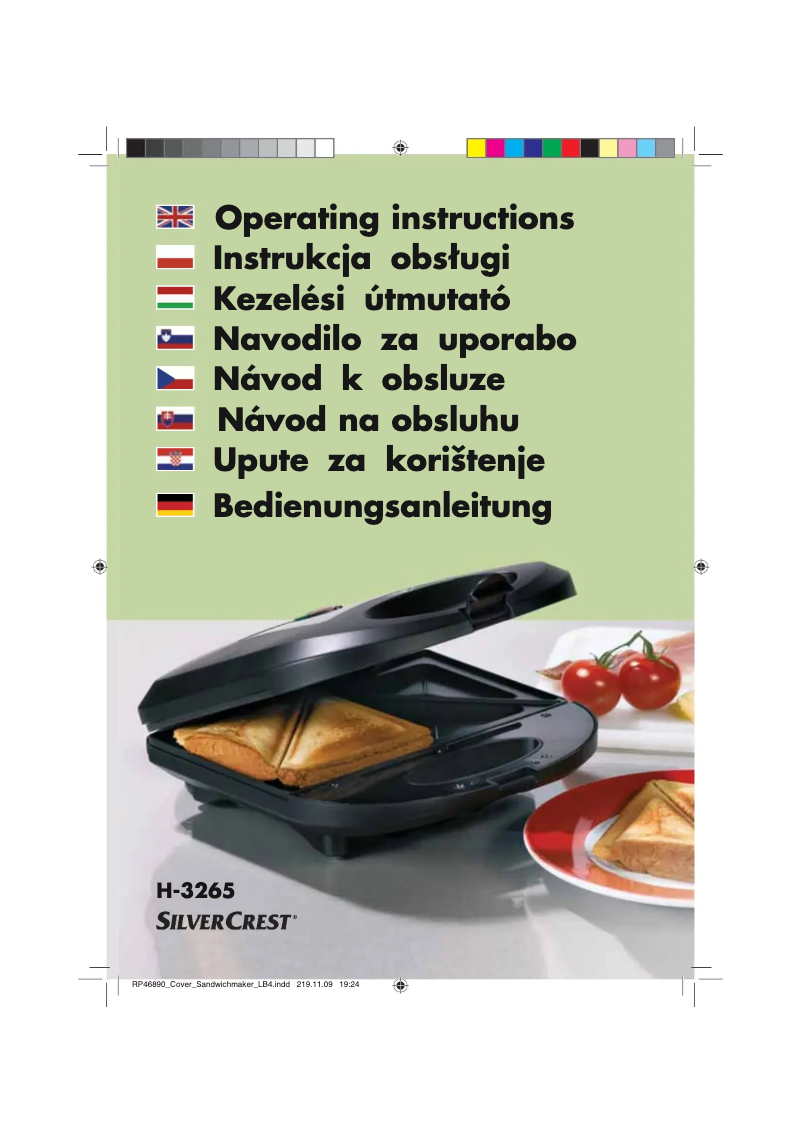 Imagen de la primera página del manual del dispositivo H-3265