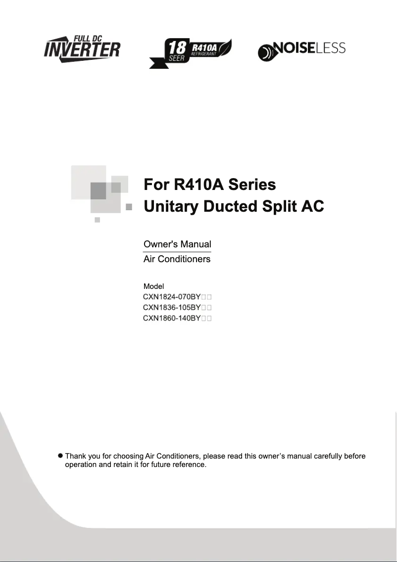 Página 1 del manual Manual de usuario Daizuki CXN1848-120BYC