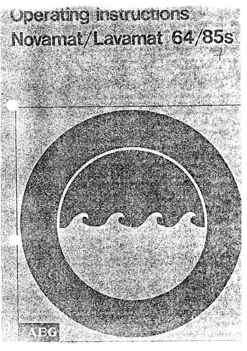 Página 1 del manual Manual de usuario AEG Lavamat 64 S