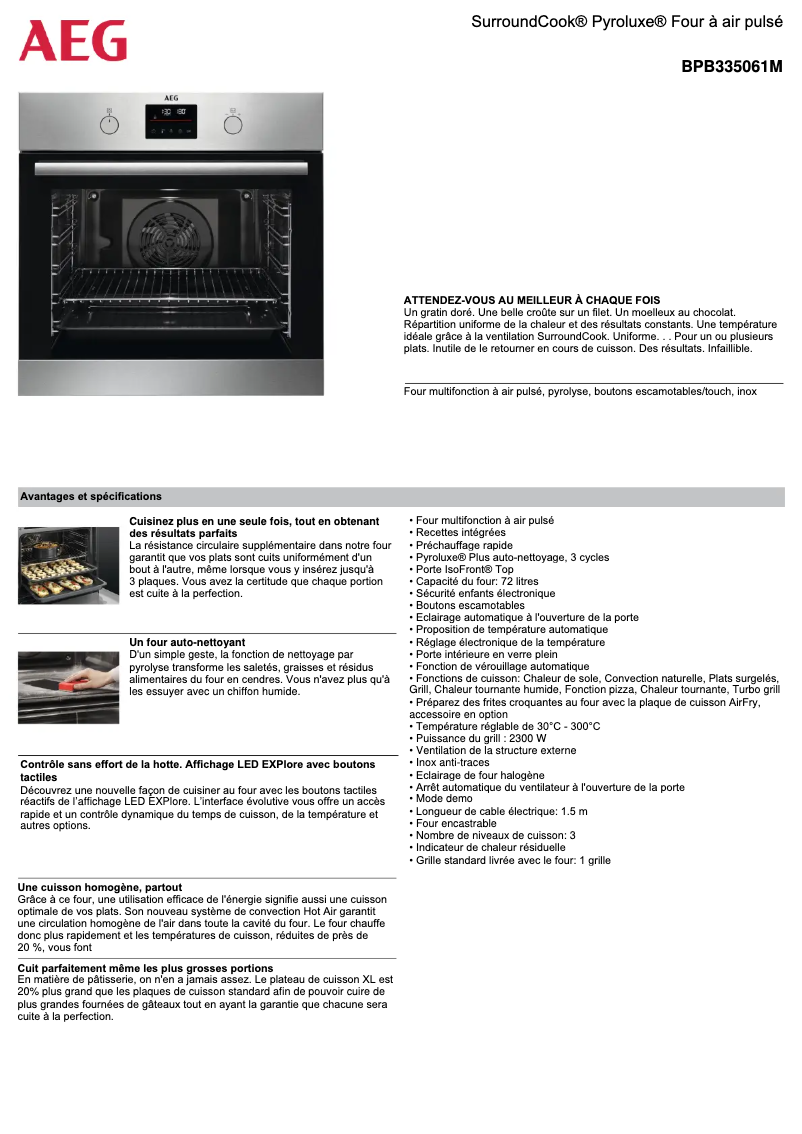 Imagen de la primera página del manual del dispositivo BPB335061M