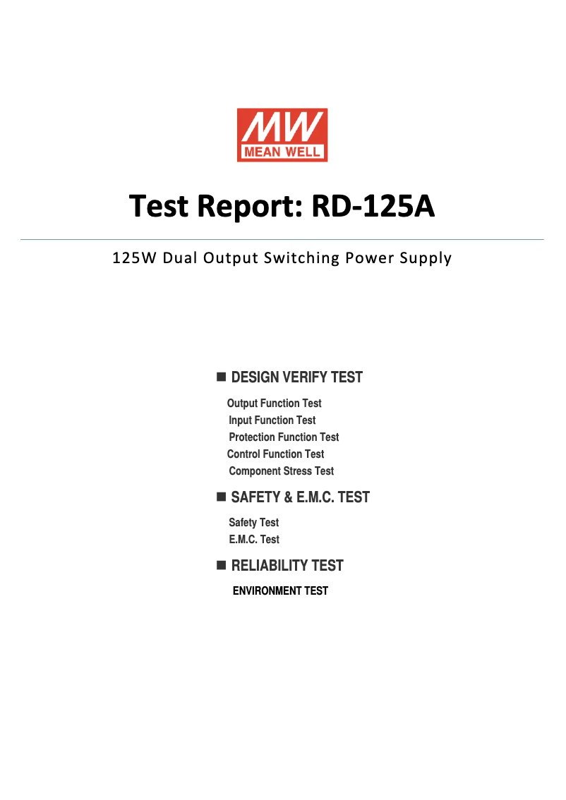 Imagen de la primera página del manual del dispositivo RD-125A