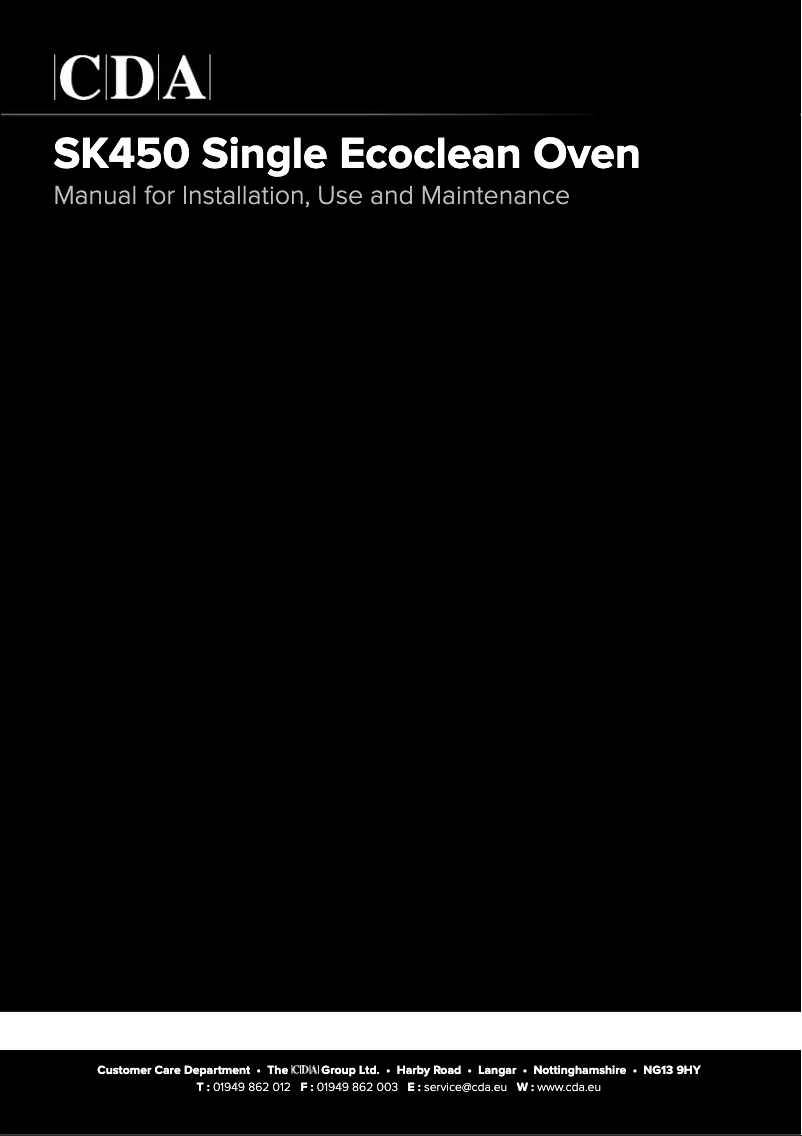 Imagen de la primera página del manual del dispositivo SK450