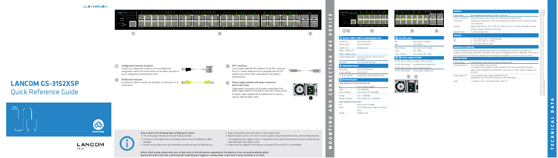 Página 1 del manual Manual de usuario Lancom GS-3152XSP