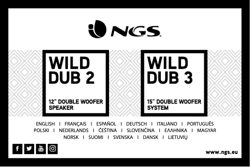 Imagen de la primera página del manual del dispositivo WILD DUB 2