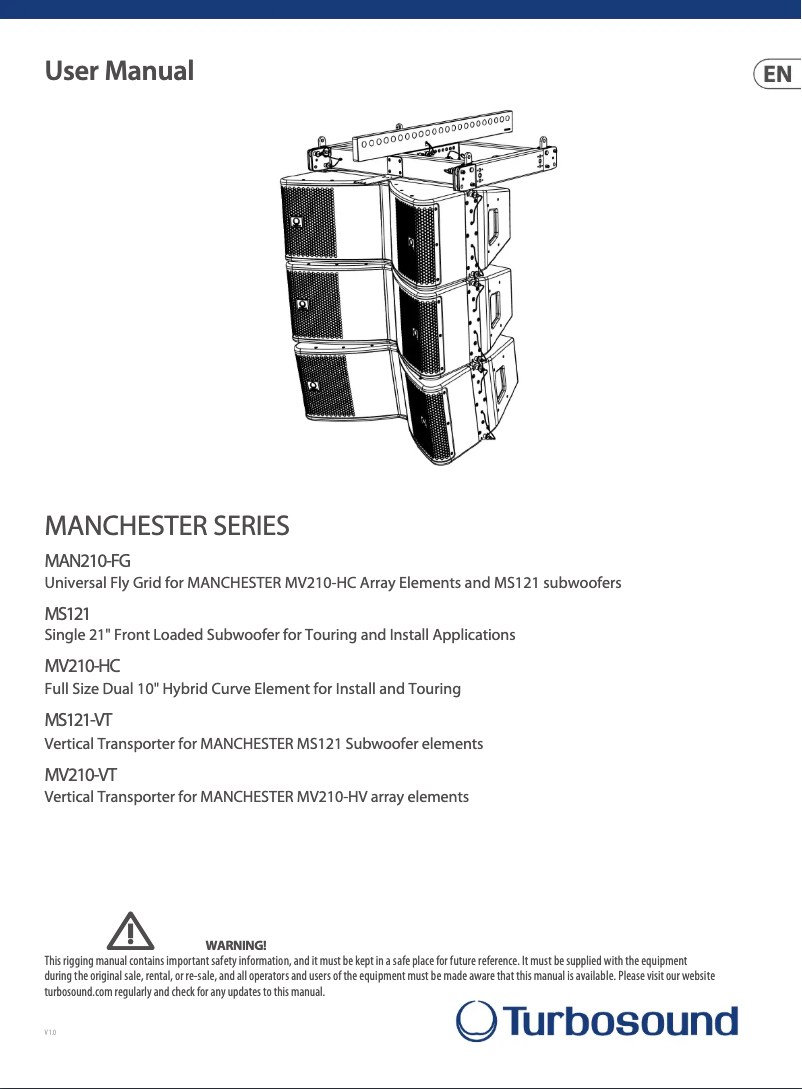 Imagen de la primera página del manual del dispositivo MV210-VT