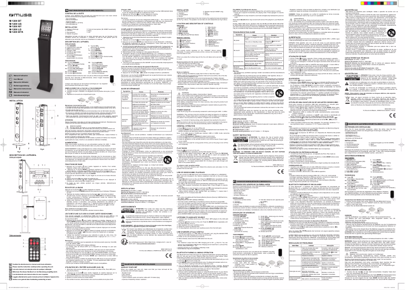 Página 1 del manual Manual de usuario Muse M-1200