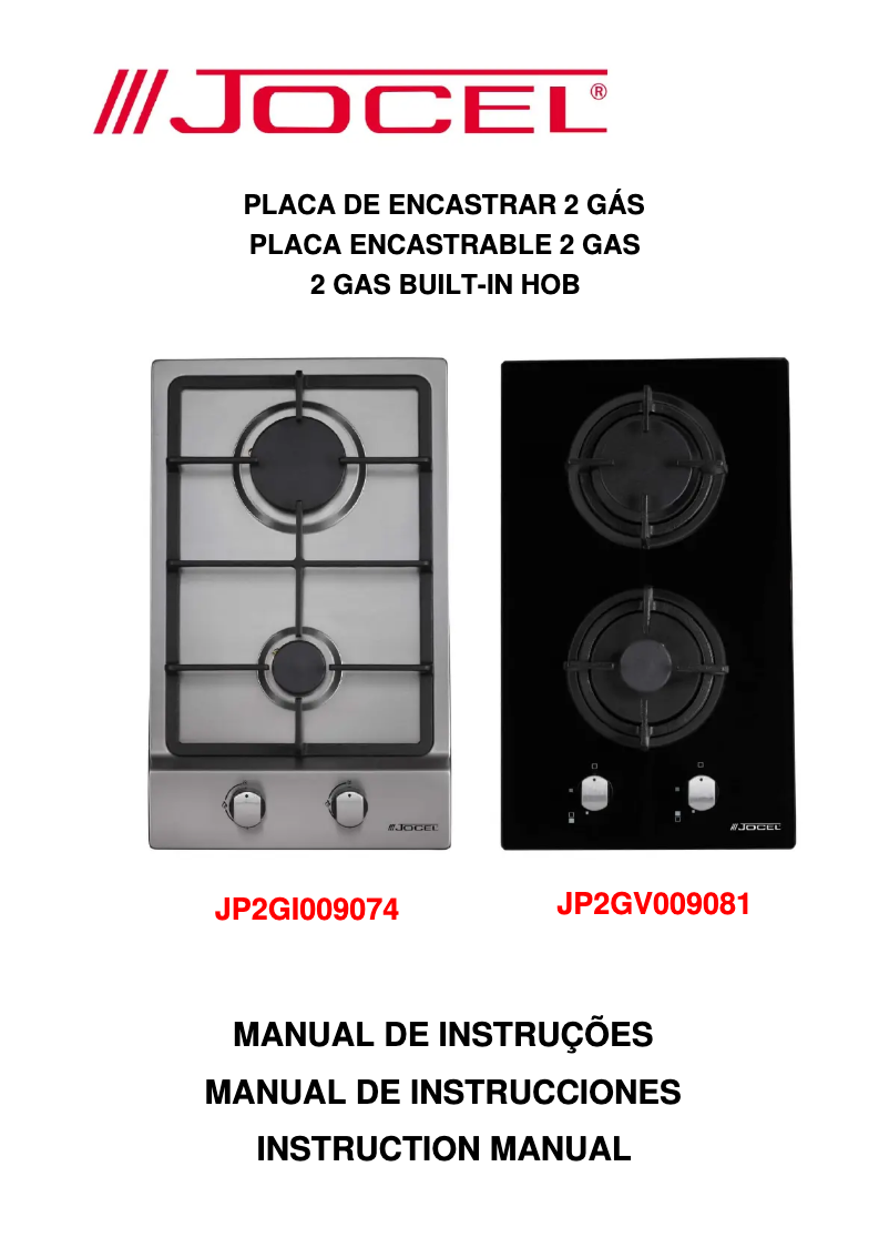 Imagen de la primera página del manual del dispositivo JP2GI009074