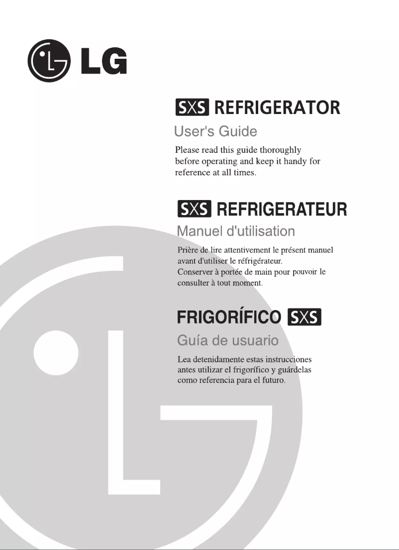 Página nº 1 - Manual de usuario LG GR-A207WPJ