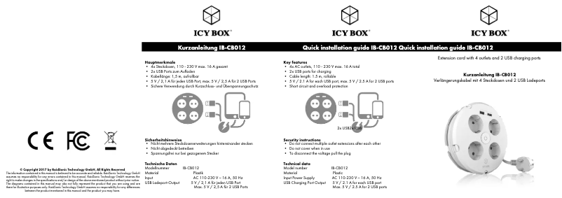 Página nº 1 - Manual de usuario Icy Box IB-CB012