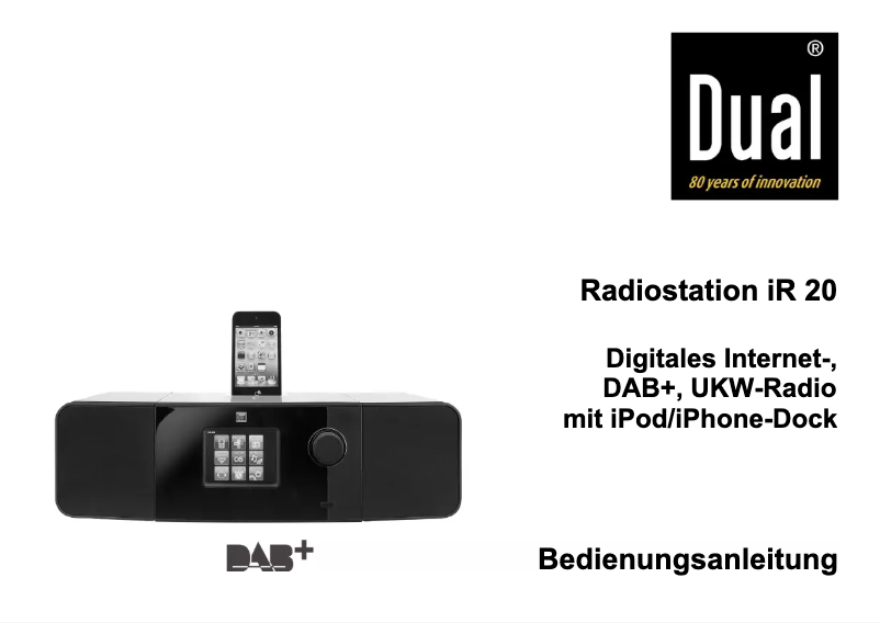 Página nº 1 - Manual de usuario Dual iR 20