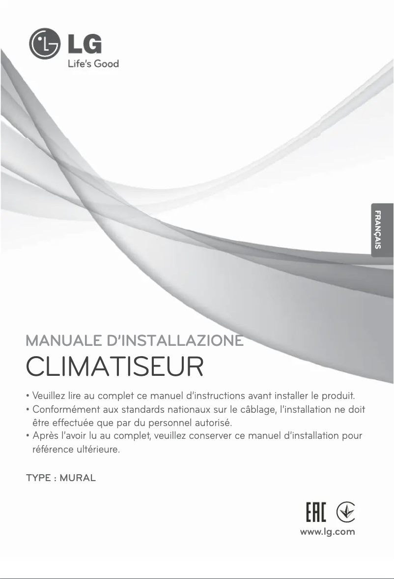 Página 1 del manual Guía de instalación LG MS24SQ