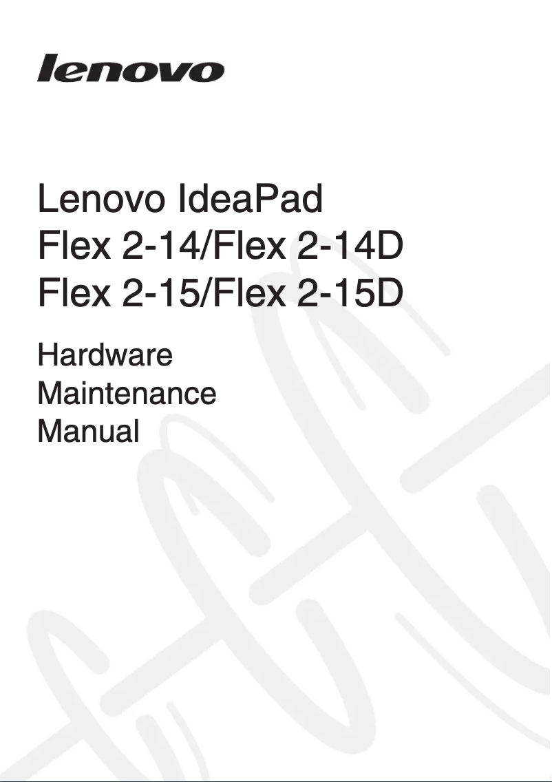 Imagen de la primera página del manual del dispositivo IdeaPad Flex 2 14D