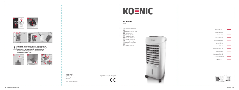 Imagen de la primera página del manual del dispositivo KCC 65622