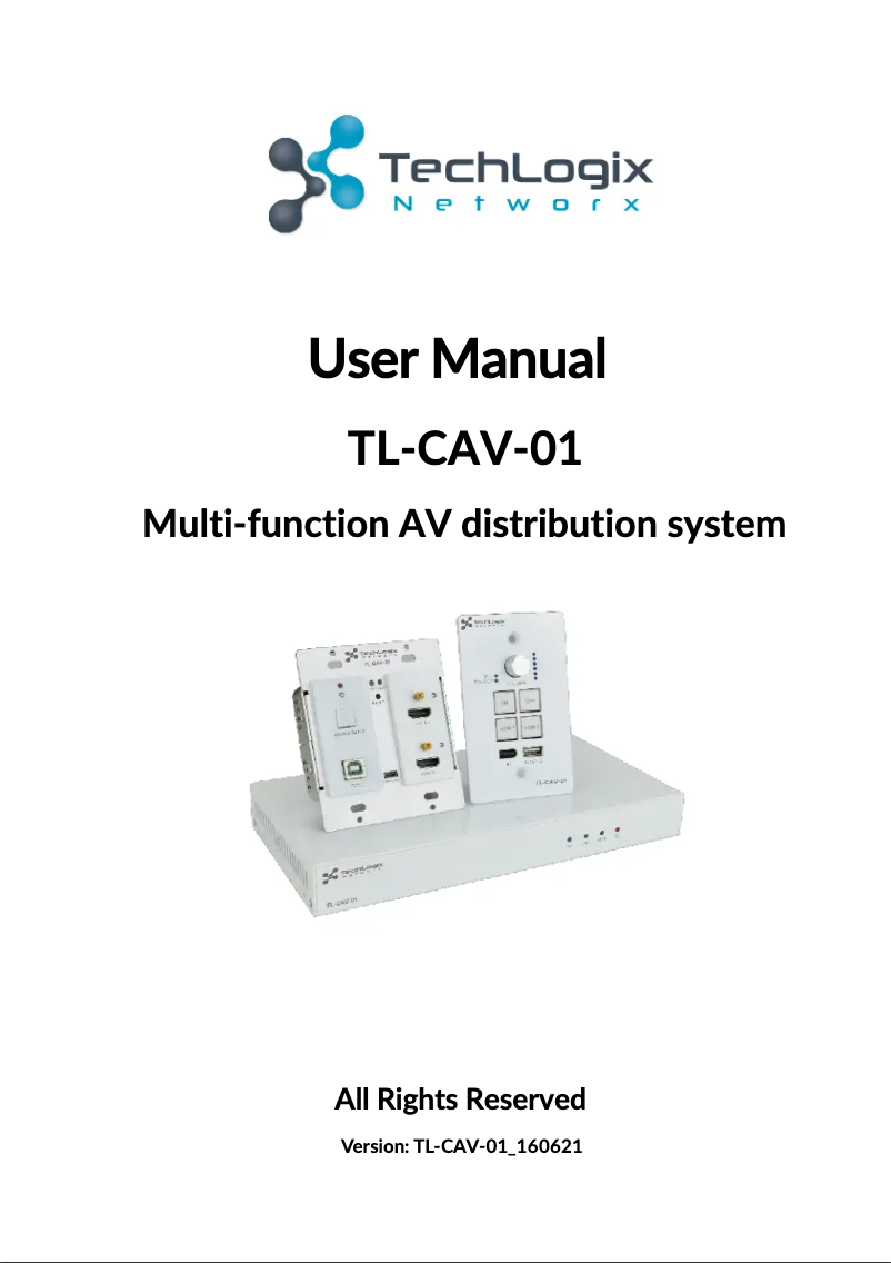 Página 1 del manual Manual de usuario TechLogix Networx TL-CAV-01