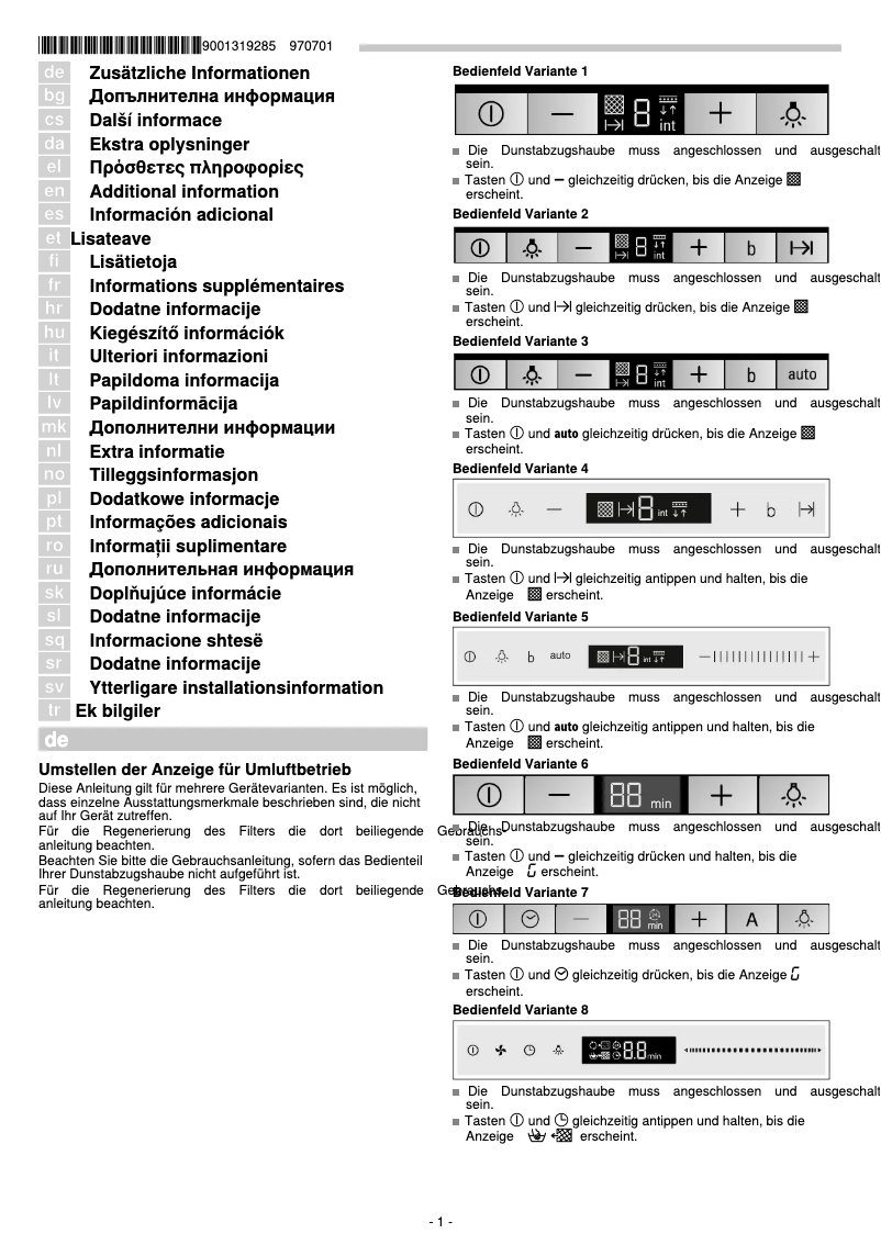 Página 1 del manual Manual de usuario Siemens LZ10ITP00