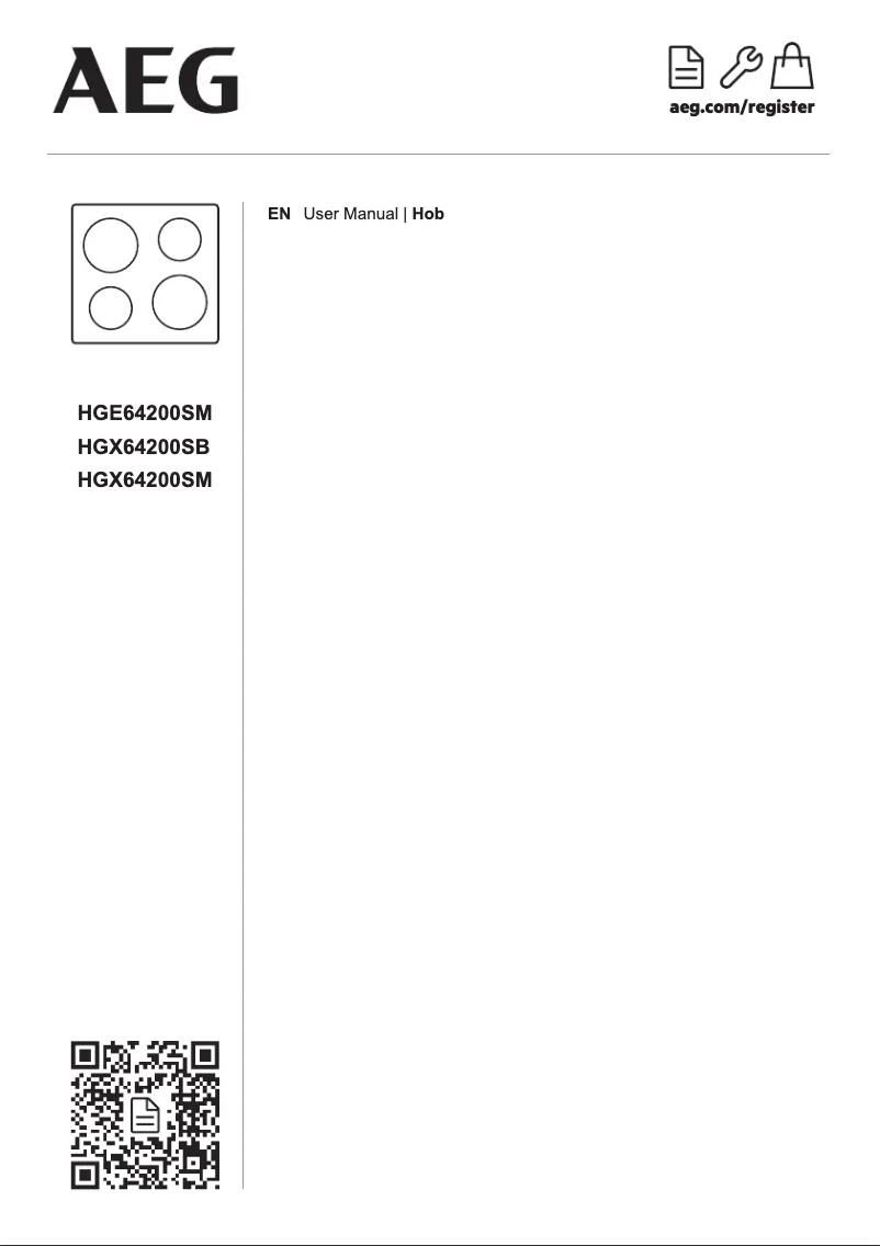 Página nº 1 - Manual de instrucciones AEG HGE64200SM