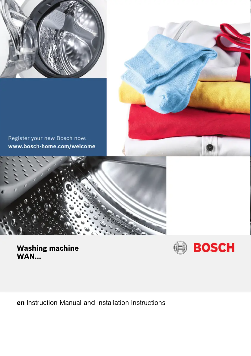 Página 1 del manual Manual de usuario Bosch WAN282A1