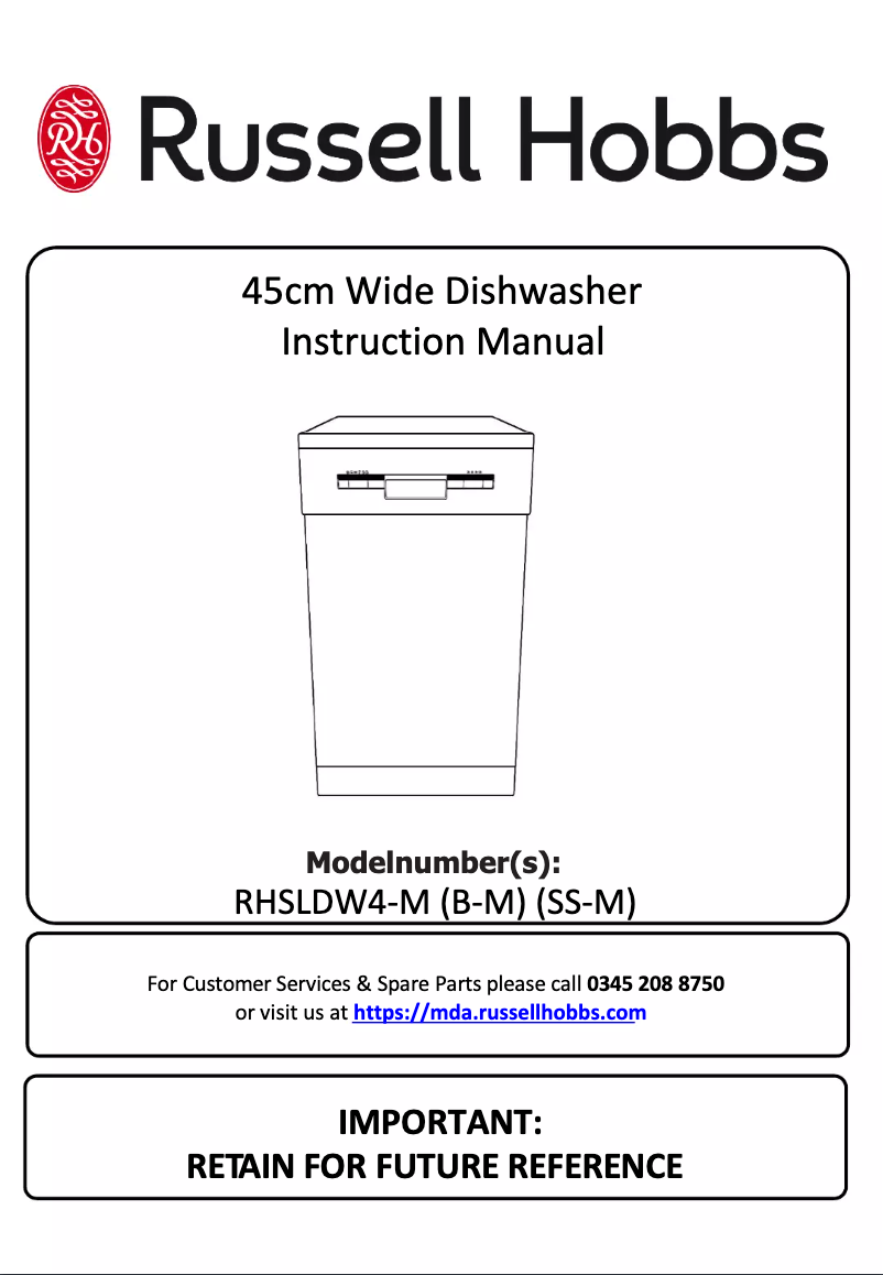 Imagen de la primera página del manual del dispositivo RHSLDW4B-M