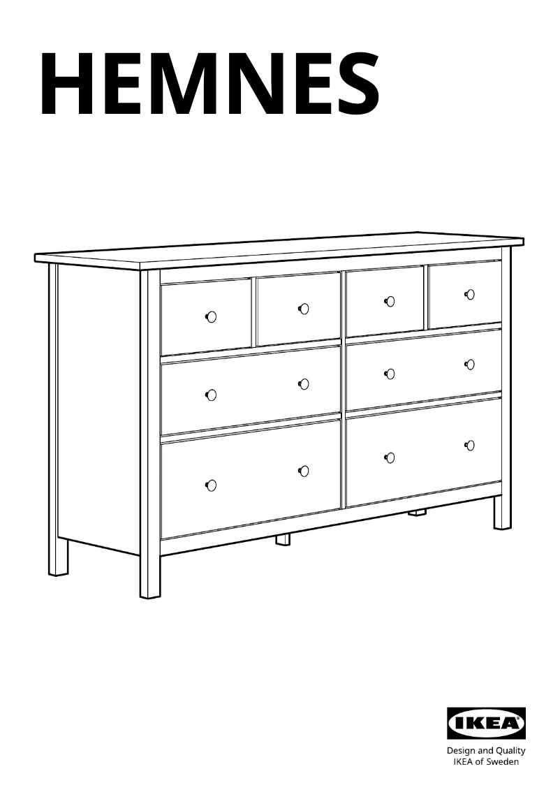 Página 1 del manual Manual de usuario Ikea HEMNES 803.556.95