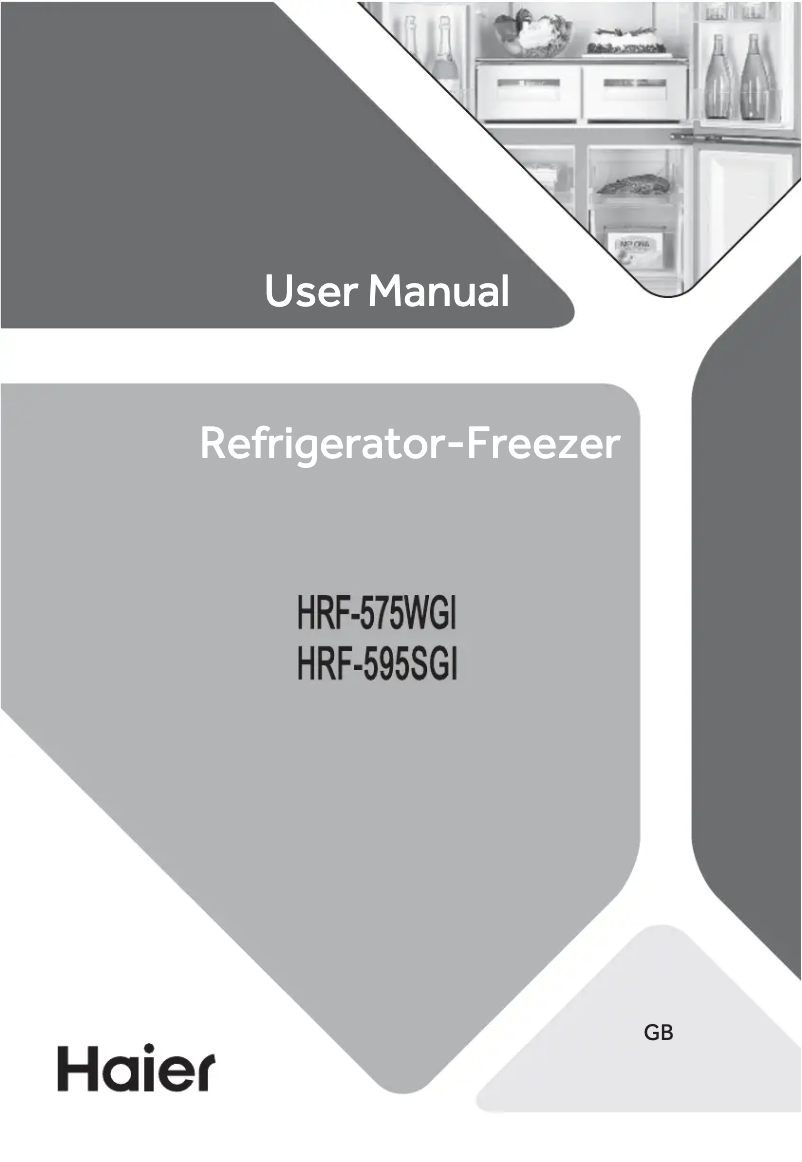 Imagen de la primera página del manual del dispositivo HRF-595SGI