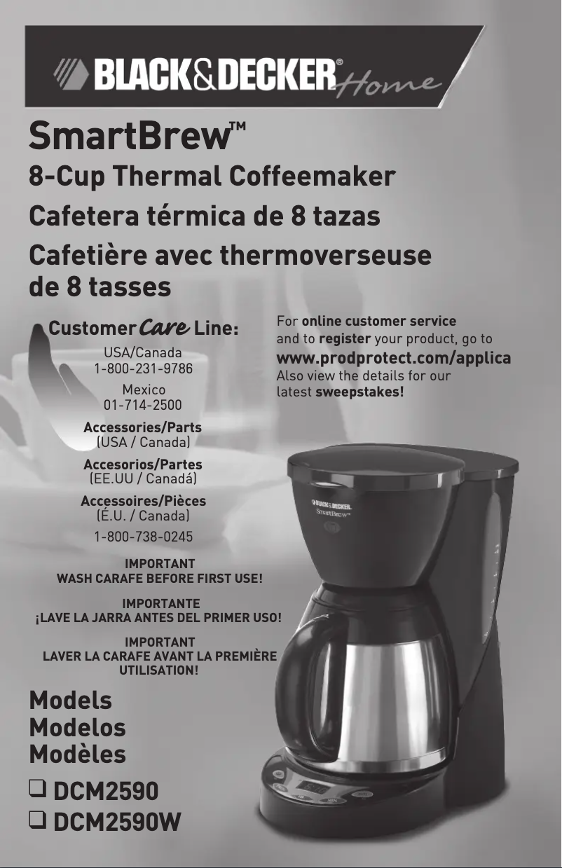 Página 1 del manual Manual de usuario Black & Decker DCM2590