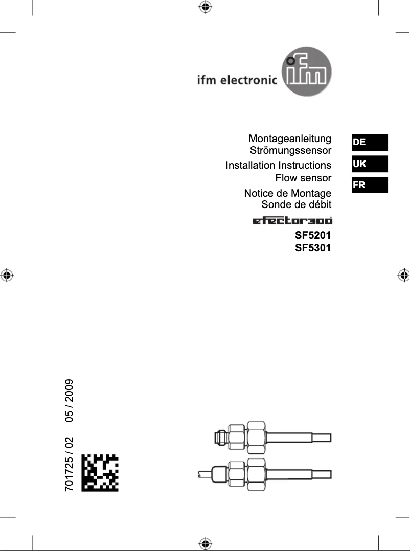 Imagen de la primera página del manual del dispositivo SF5201