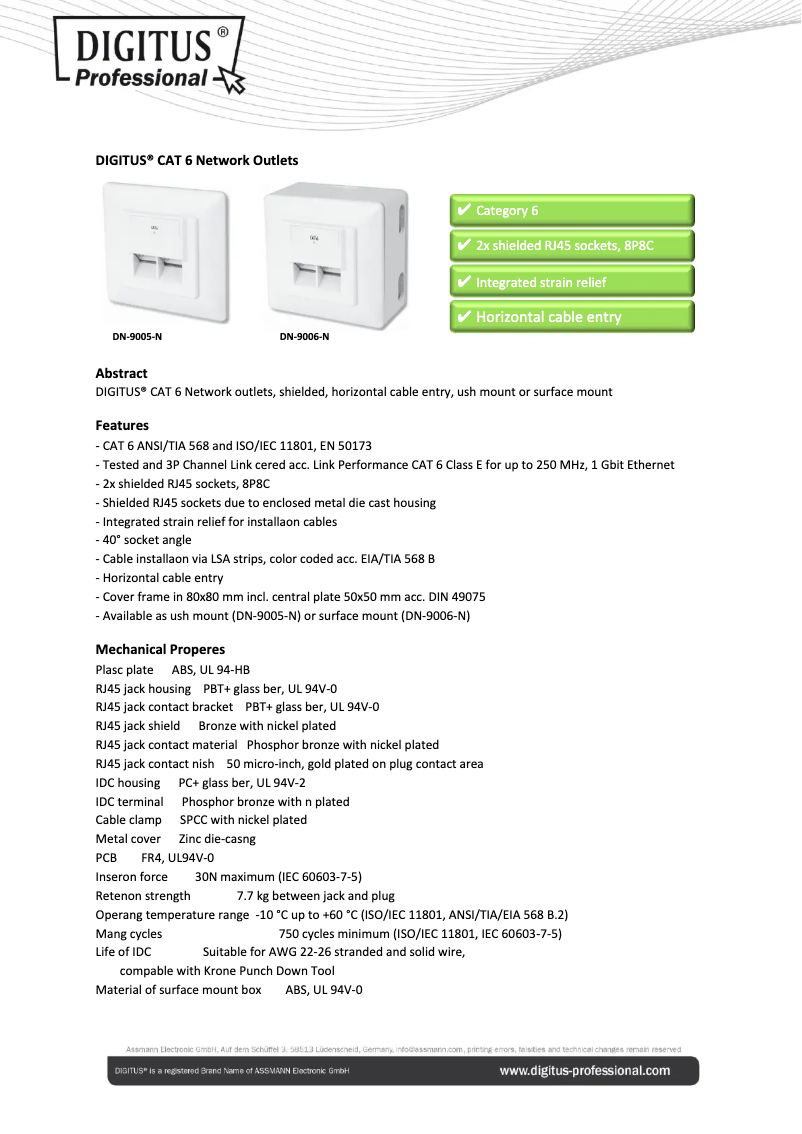 Imagen de la primera página del manual del dispositivo CAT 6 2
