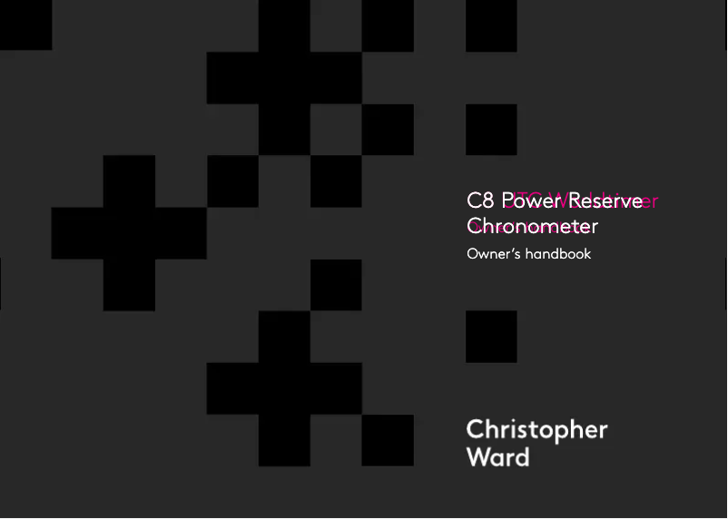 Página nº 1 - Manual de usuario Christopher Ward C8 Power Reserve