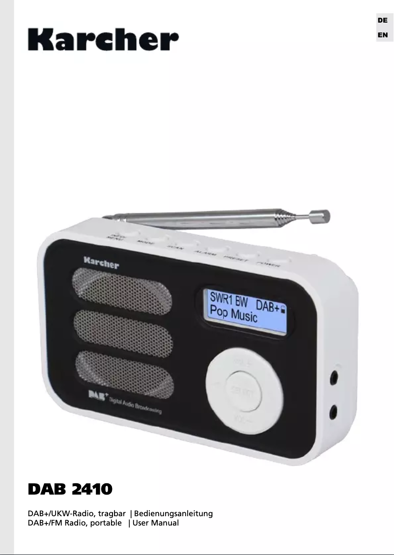 Imagen de la primera página del manual del dispositivo DAB 2410