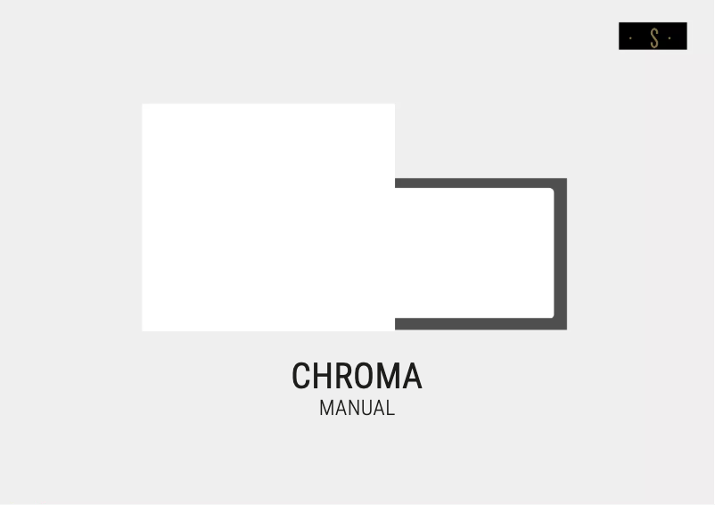 Imagen de la primera página del manual del dispositivo Chroma