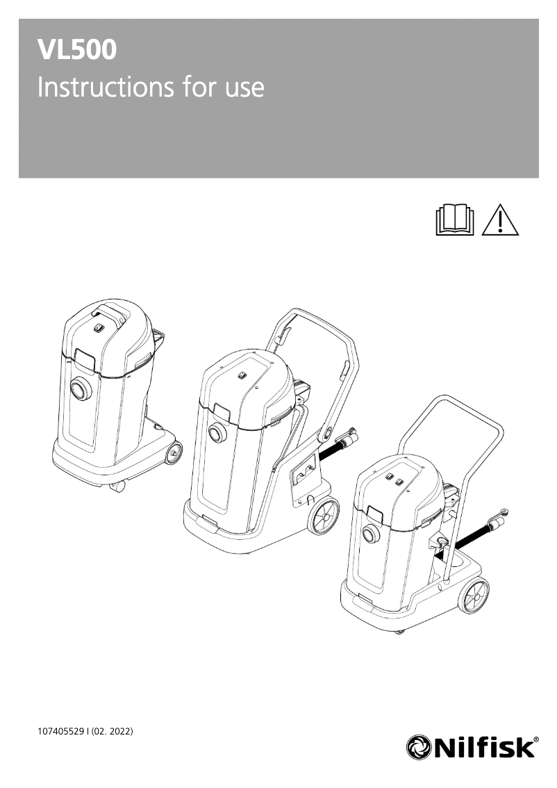 Imagen de la primera página del manual del dispositivo VL500