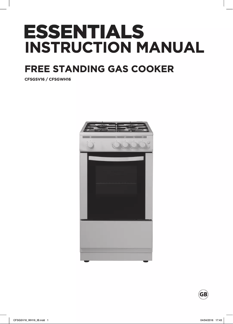 Imagen de la primera página del manual del dispositivo CFSGSV16