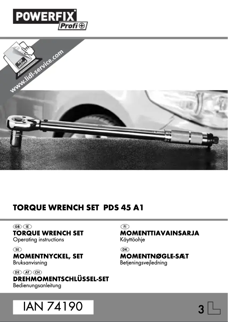 Imagen de la primera página del manual del dispositivo IAN 74190