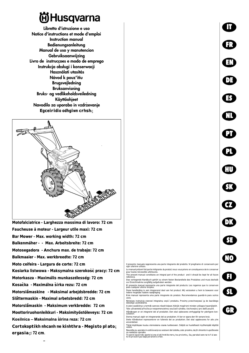 Página 1 del manual Manual de usuario McCulloch MPF 72B