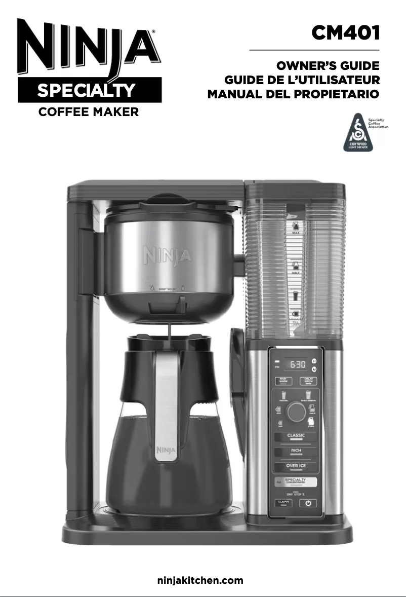 Imagen de la primera página del manual del dispositivo CM401