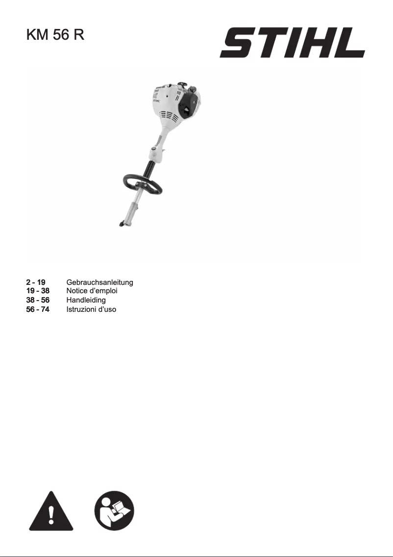 Imagen de la primera página del manual del dispositivo KM 56 R