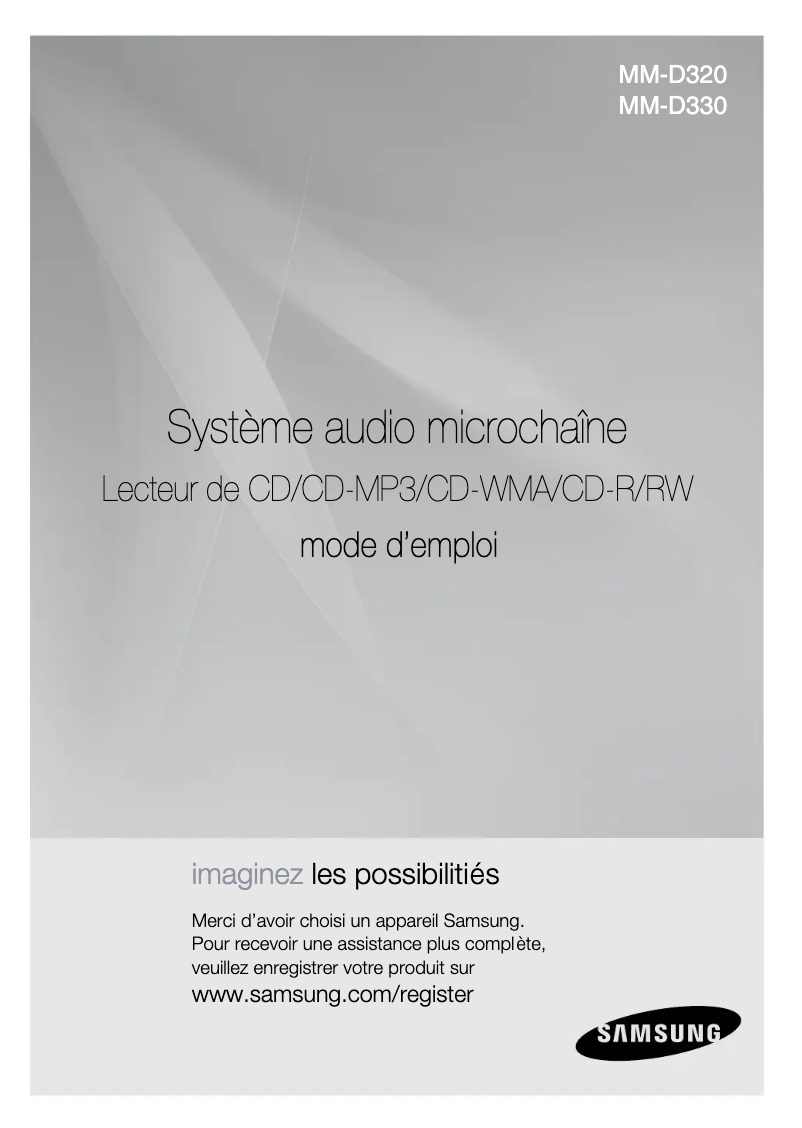 Imagen de la primera página del manual del dispositivo MM-D330