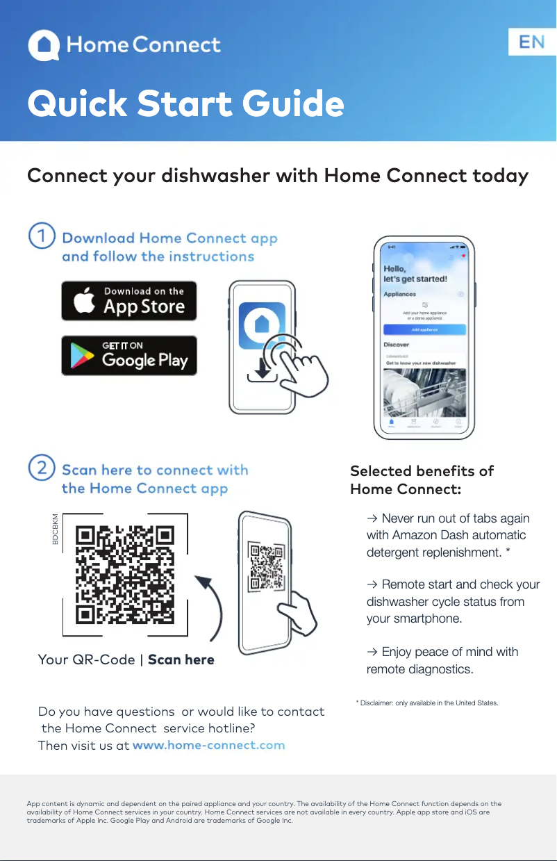 Página nº 1 - Guía de inicio rápido Bosch SHPM78Z55N