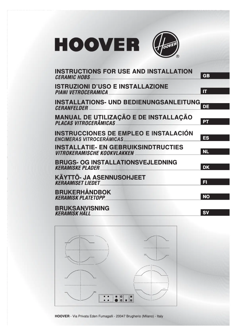 Página 1 del manual Manual de usuario Hoover HVH 551 B