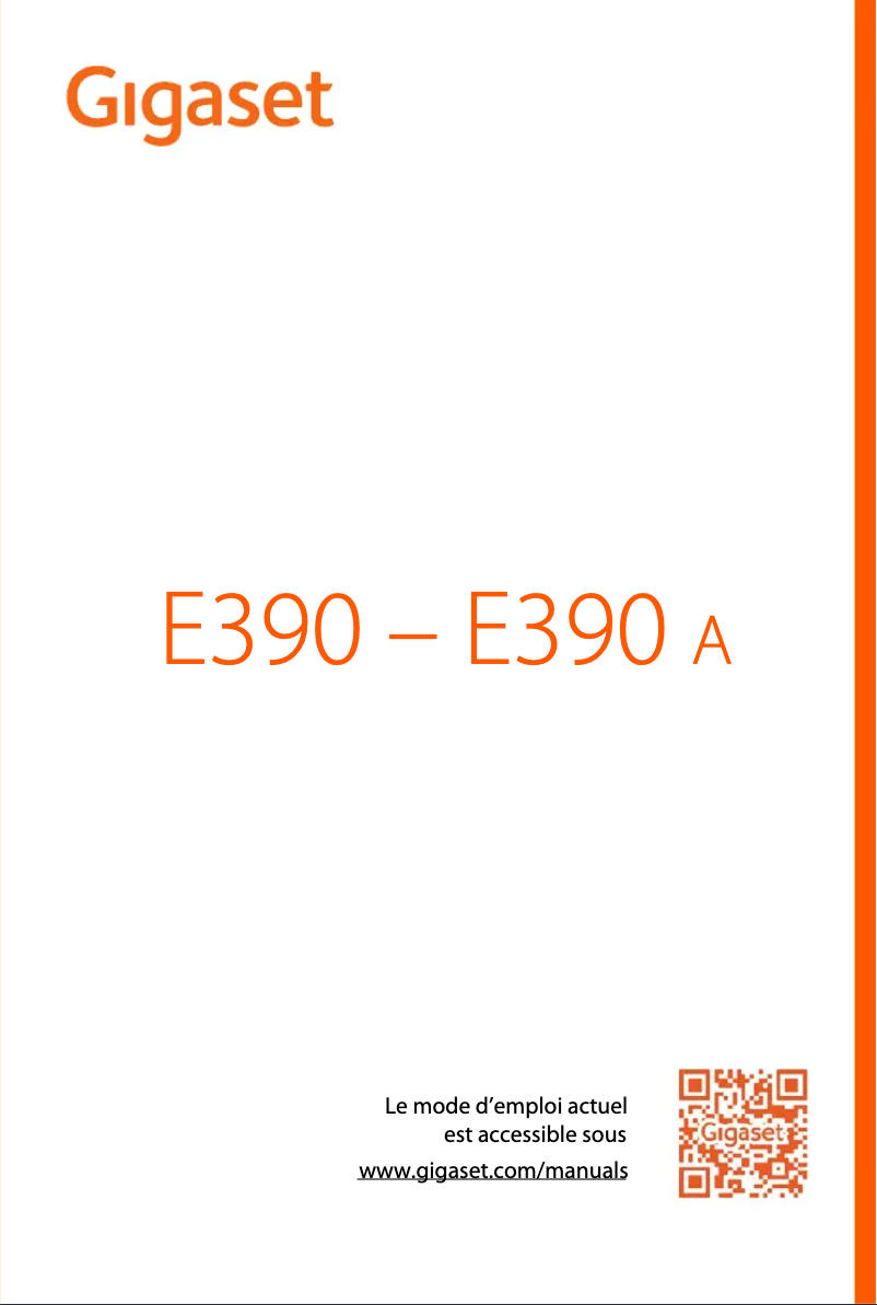 Página 1 del manual Manual de usuario Gigaset E390
